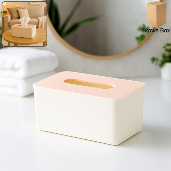 Modern Tissue Box Holder – Sleek Rectangular Tissue Dispenser