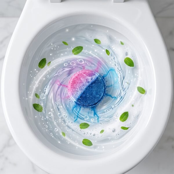 Toilet Bowl Cleaning Block – White Peach Fragrance Automatic Cleaner