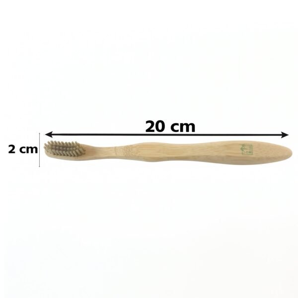Soft Bristle Bamboo Toothbrush, Eco-Friendly Wooden Toothbrush for Travel (1 Pc)