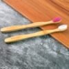 Women Bamboo Toothbrush Set Soft Bristles Eco Friendly Biodegradable (2 Pc)
