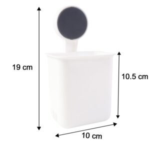 Wall Mounted Toothbrush Holder – No-Drill Space Saving Bathroom Organizer