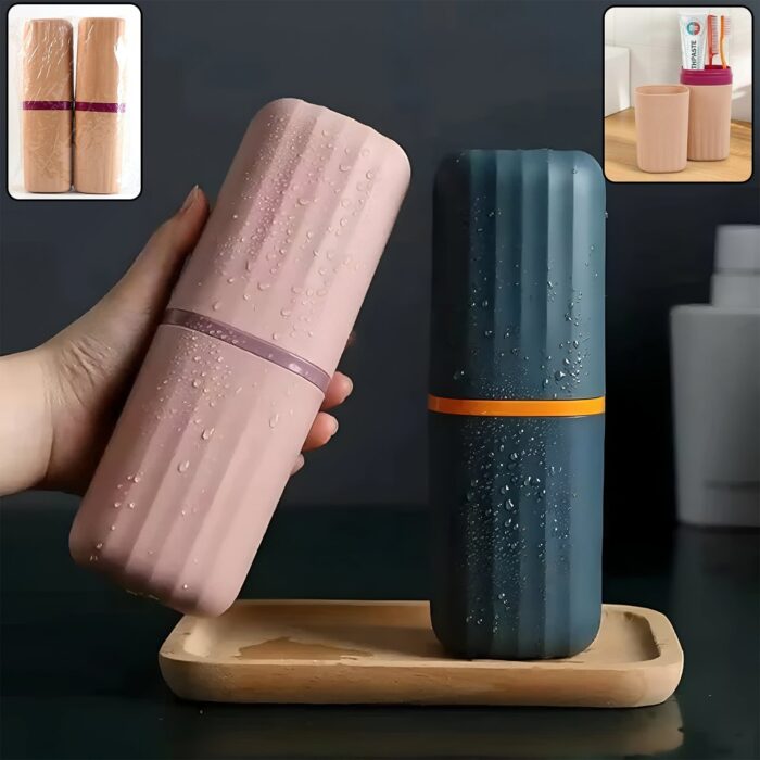 Portable Toothbrush Case 2-Pack – Durable, Compact Travel Holder