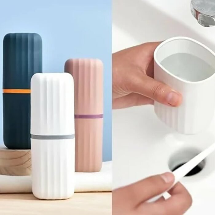 Portable Toothbrush Case 2-Pack – Durable, Compact Travel Holder
