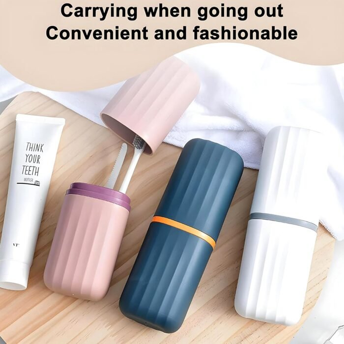 Portable Toothbrush Case 2-Pack – Durable, Compact Travel Holder