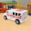 Friction Powered Ambulance Toy – Safe Durable Kids Play Vehicle