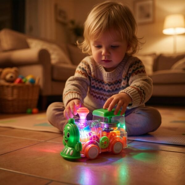 Kids Musical Light-Up Train Toy – Interactive & Educational Play
