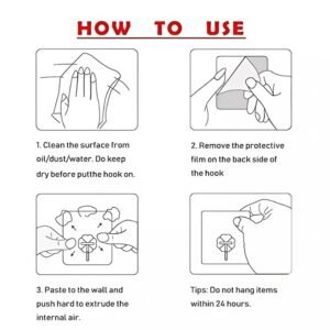 Self Adhesive Plastic Wall Hook, No Drill Heavy Duty Sticky Hanger Hook (1 Pc)