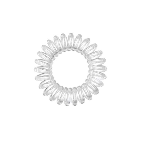 Transparent Spiral Coil Hair Ties – No Damage & Strong Hold