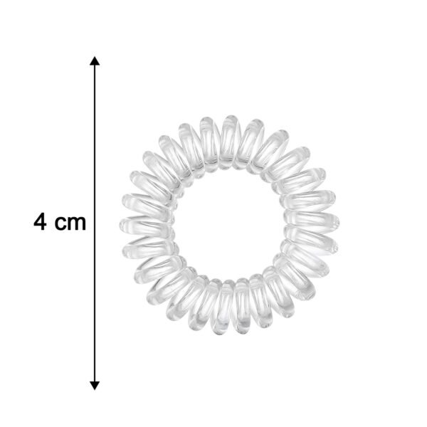Transparent Spiral Coil Hair Ties – No Damage & Strong Hold