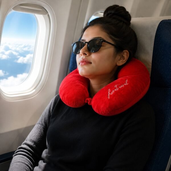 3 in 1 Travel Neck Pillow with Sleep Eye Mask and Ear Plugs (1 Set)