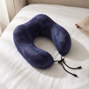 U-Shaped Travel Neck Pillow, Memory Foam Support Pillow with Adjustable Toggle (1 Pc)