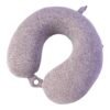 TravelNeckPillow01-04_51757595-91f5-4abb-9c1f-20bbef36127e.jpg U Shaped Soft Travel Neck Pillow Grey Melange Head Neck Support (1 Pc)