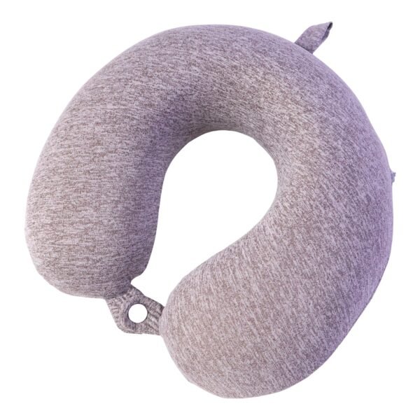 TravelNeckPillow01-04_51757595-91f5-4abb-9c1f-20bbef36127e.jpg U Shaped Soft Travel Neck Pillow Grey Melange Head Neck Support (1 Pc)