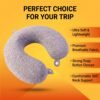 TravelNeckPillow01-05_010d9995-245d-420d-b03c-1cc2648a0ad6.jpg U Shaped Soft Travel Neck Pillow Grey Melange Head Neck Support (1 Pc)