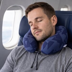 U-Shaped Travel Neck Pillow, Memory Foam Support Pillow with Adjustable Toggle (1 Pc)