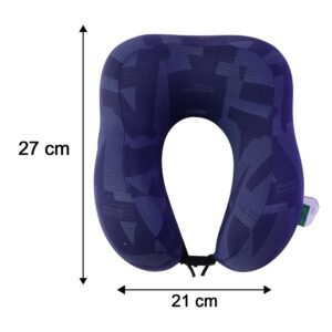 U-Shaped Travel Neck Pillow, Memory Foam Support Pillow with Adjustable Toggle (1 Pc)
