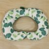 U Shaped Neck Pillow Green Leaf Print Travel Pillow Soft Head Support (1 Pc)