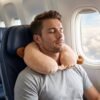 U-Shaped Travel Neck Pillow, Cute Cat Soft Plush Pillow with Ears (1 Pc)