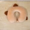 U-Shaped Travel Neck Pillow, Cute Cat Soft Plush Pillow with Ears (1 Pc)