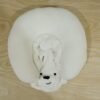 TravelhoodNeckPillow-live.jpg U Shaped Hooded Neck Pillow White Bear Travel Pillow with Hood Cap (1 Pc)