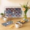 Multipurpose Serving Tray Set – 3 Nesting Trays with Handles