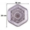 Decorative Silver Serving Tray – Traditional Embossed Floral Design
