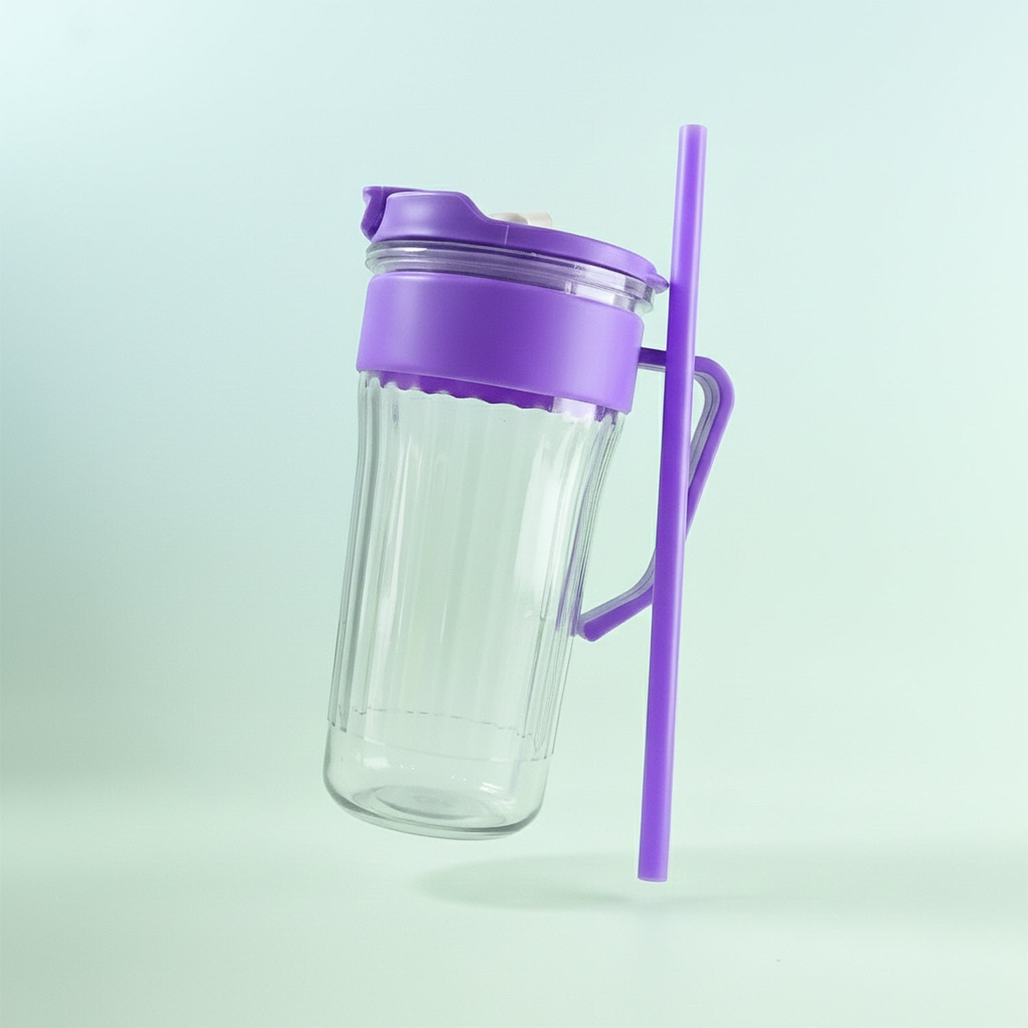 Plastic Tumbler for Kids – Spill-Free 500ml with Straw & Handle