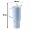 Travel Tumbler 1800 ML with Handle and Straw Lid for Journeys (1 Pc)