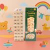 Tumbling Tower Wooden Blocks – 54-Piece Numbered Game Set