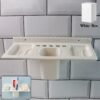 Wall-Mounted Bathroom Organizer – 4-in-1 Space Saver