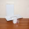Wall-Mounted Bathroom Organizer – 4-in-1 Space Saver