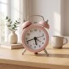 Mini Twin Bell Analog Alarm Clock Vintage Table Desk Loud Ringer (1 Pc)