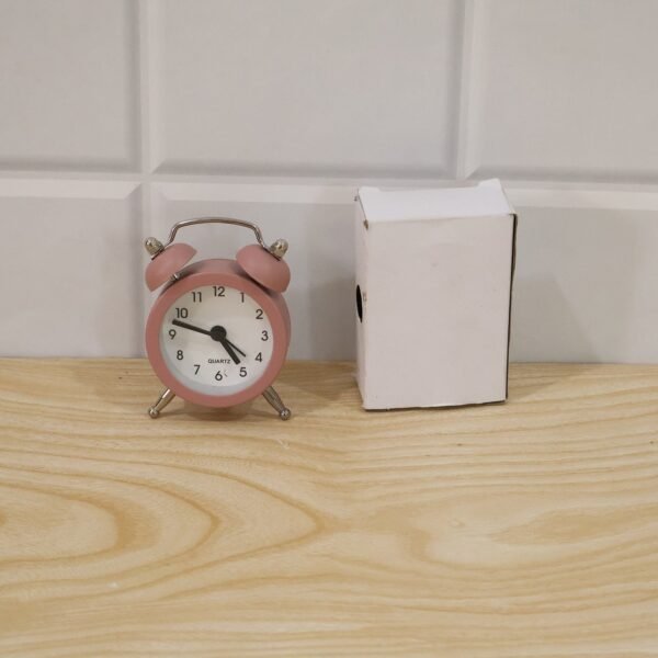 Mini Twin Bell Analog Alarm Clock Vintage Table Desk Loud Ringer (1 Pc)