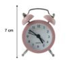 Mini Twin Bell Analog Alarm Clock Vintage Table Desk Loud Ringer (1 Pc)