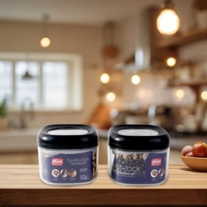 Twist Lock Airtight Storage Containers – 500ml Set of 2