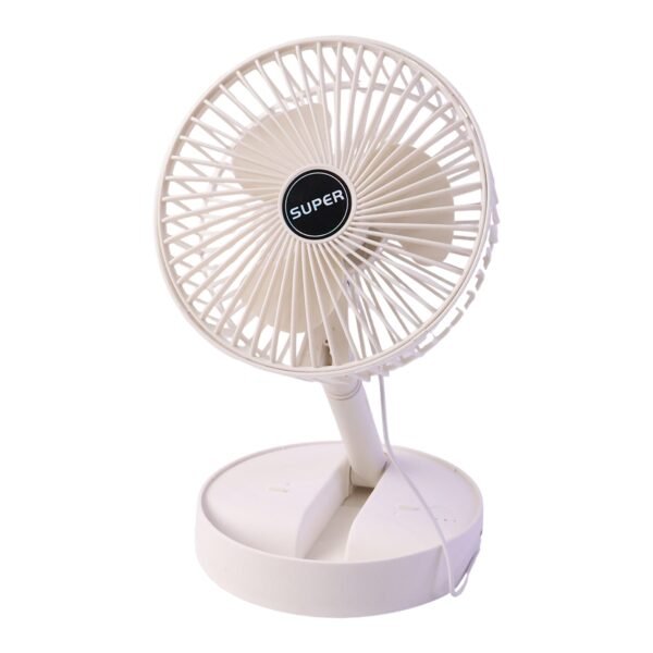 Portable Foldable USB Desktop Fan with Adjustable Height Stand (1 Pc)