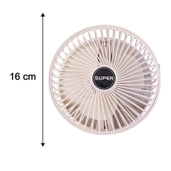 Portable Foldable USB Desktop Fan with Adjustable Height Stand (1 Pc)