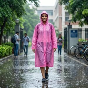 EVA Hooded Long Rain Coat – Monsoon Wear for Men & Women