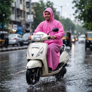 EVA Hooded Long Rain Coat – Monsoon Wear for Men & Women