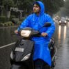 Blue EVA Hooded Rain Coat for Men & Women Monsoon Wear