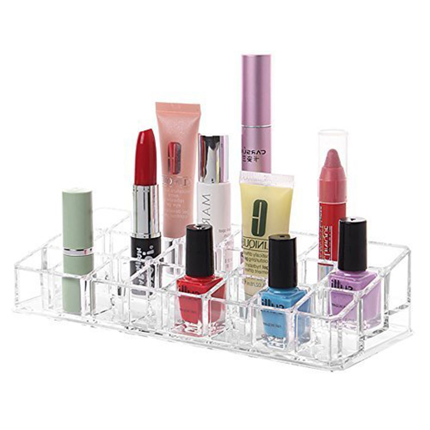 Acrylic Lipstick Holder – 24 Section Cosmetic Organizer | Organivo