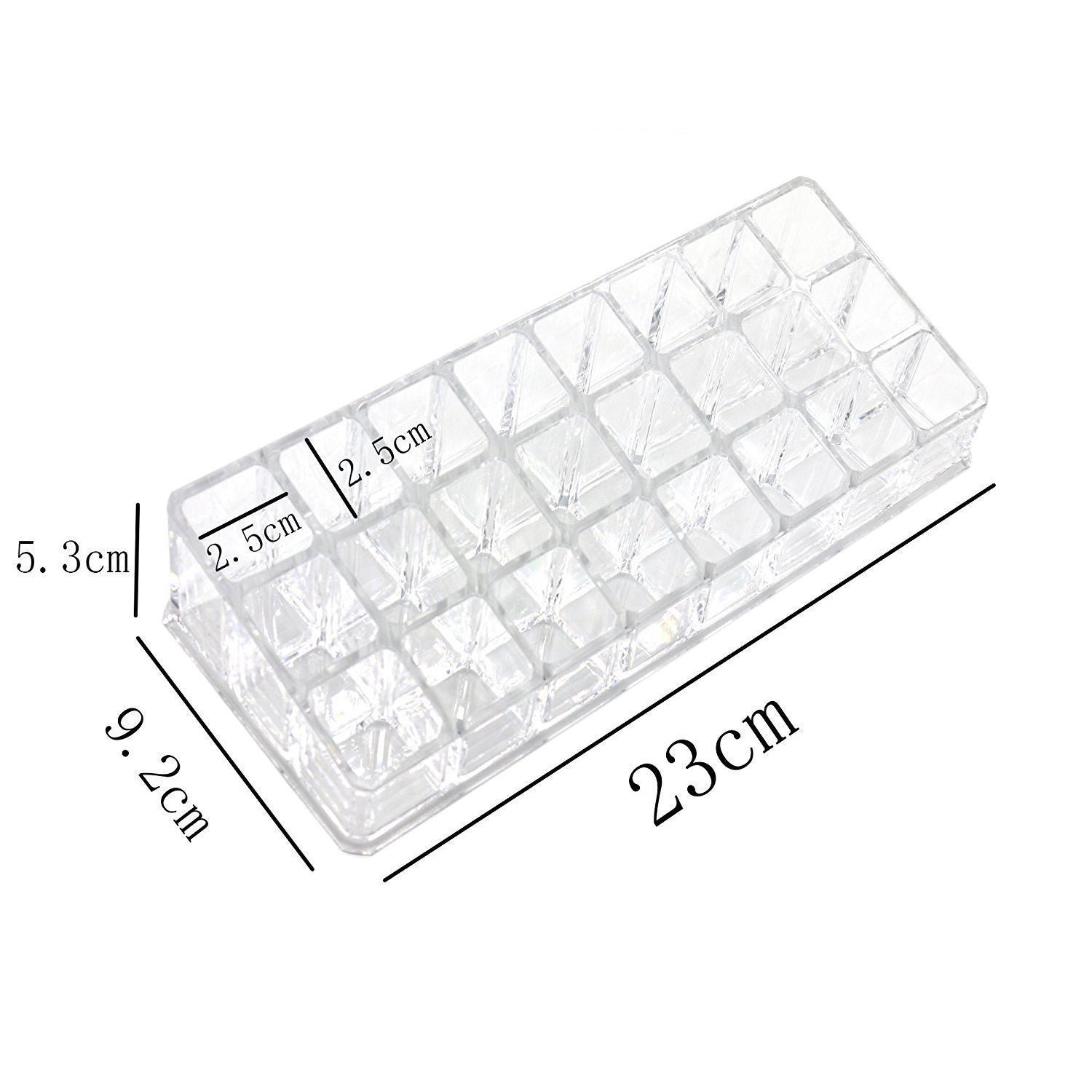 Acrylic Lipstick Holder – 24 Section Cosmetic Organizer | Organivo