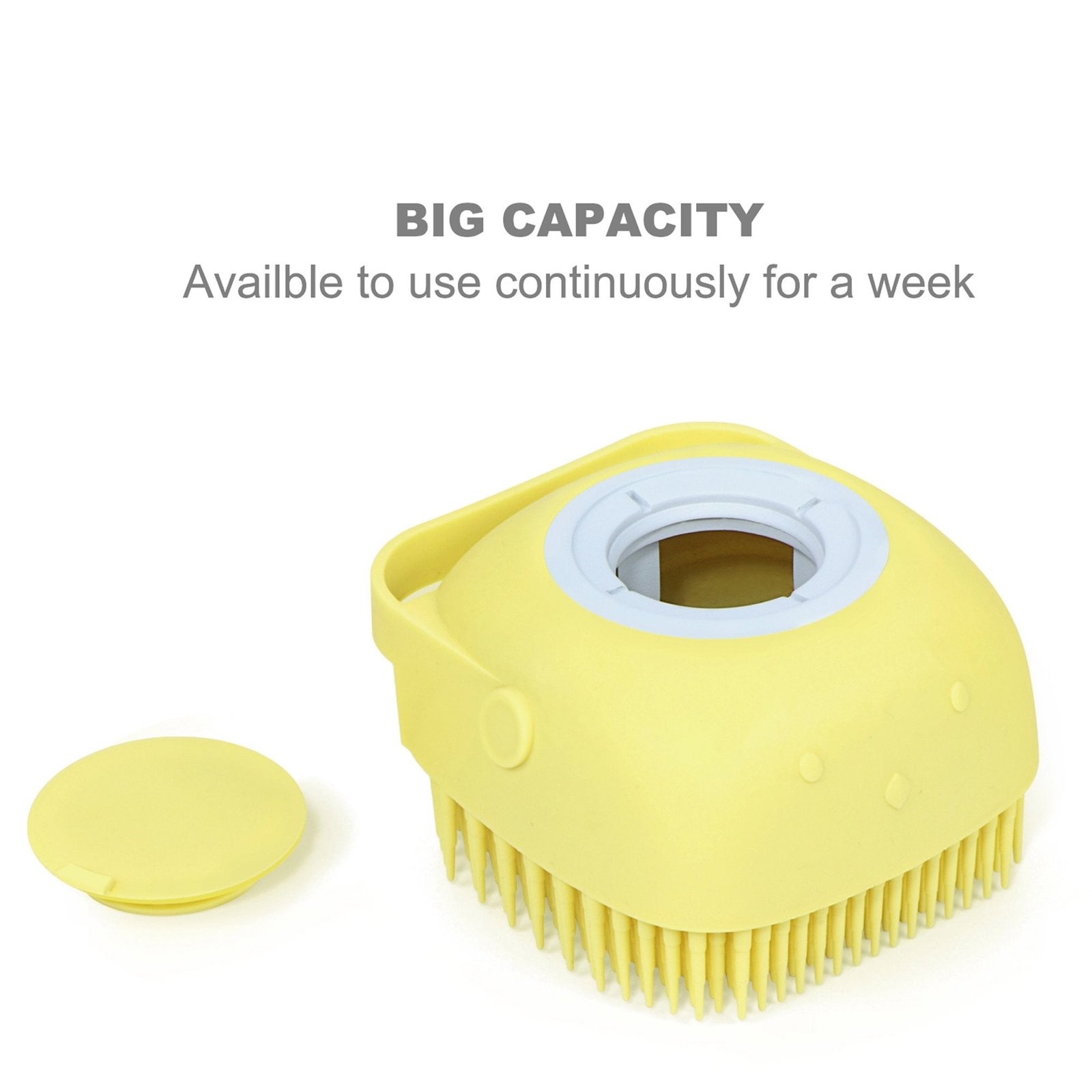 Silicone Bath Brush – Built-in Shampoo Dispenser | VelvaBloom
