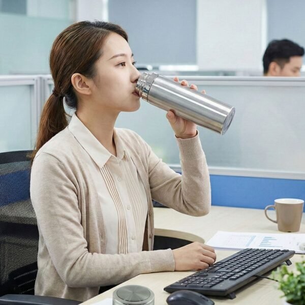 Stainless Steel Vacuum Flask – Keeps Beverages Hot & Cold