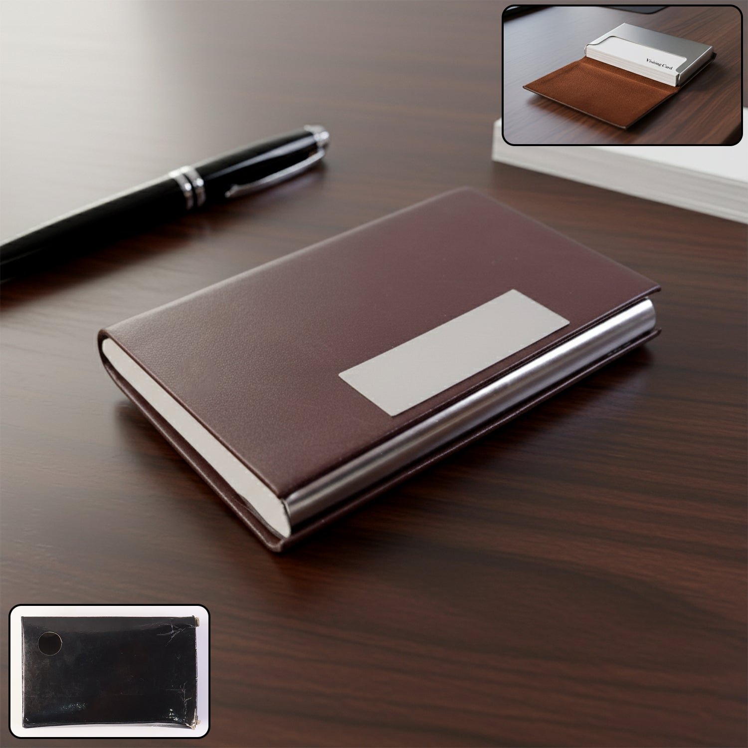 Visiting-Card-Holder-01 Premium Executive Business Card Holder – Magnetic Secure Closure