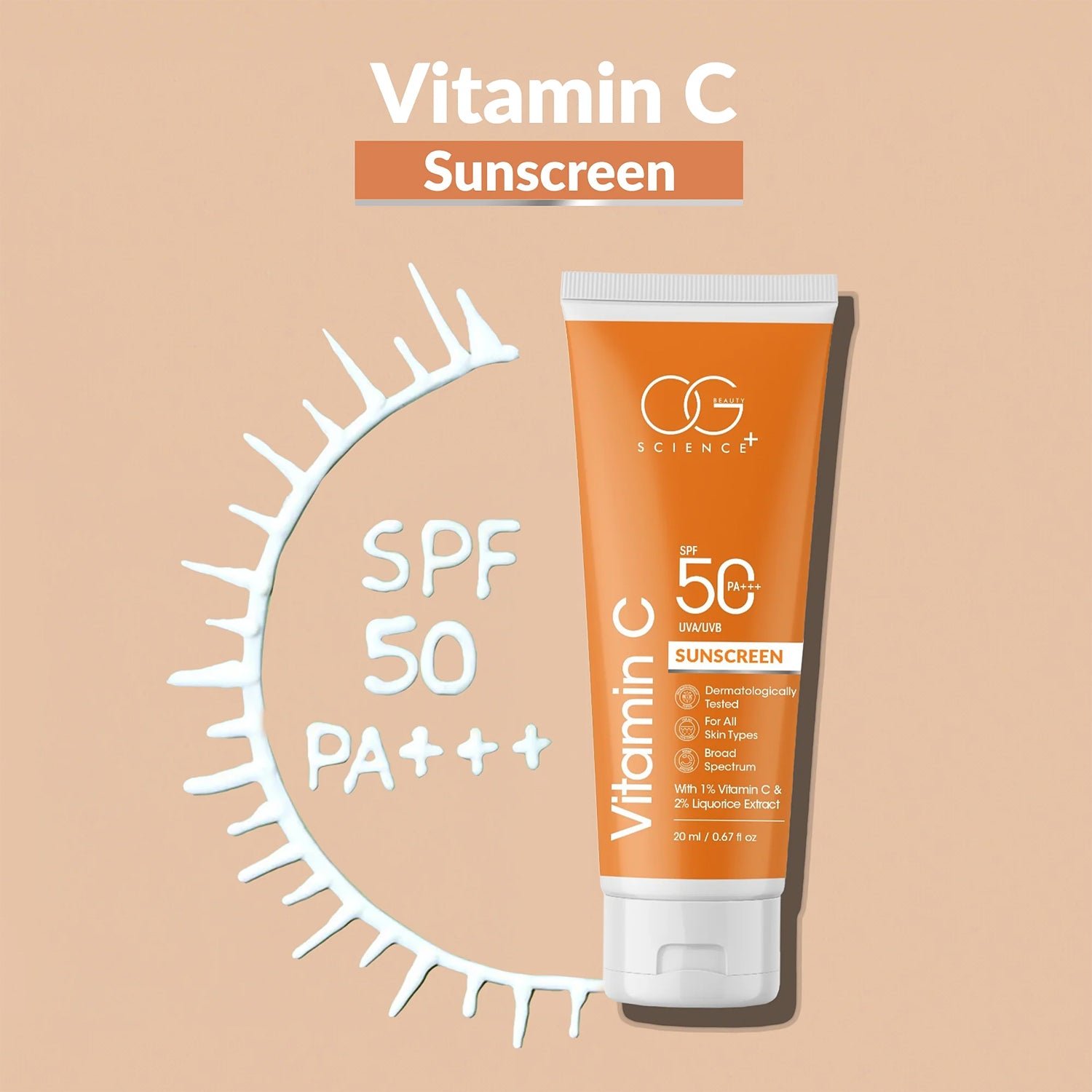 Vitamin-C-Sunscreen-03 Vitamin C Sunscreen SPF 50 PA+++ – Brightening Broad-Spectrum Protection