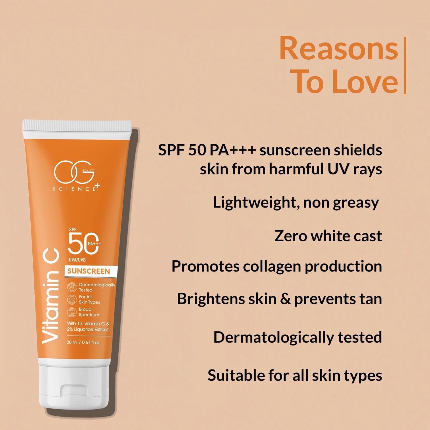 Vitamin-C-Sunscreen-05 Vitamin C Sunscreen SPF 50 PA+++ – Brightening Broad-Spectrum Protection