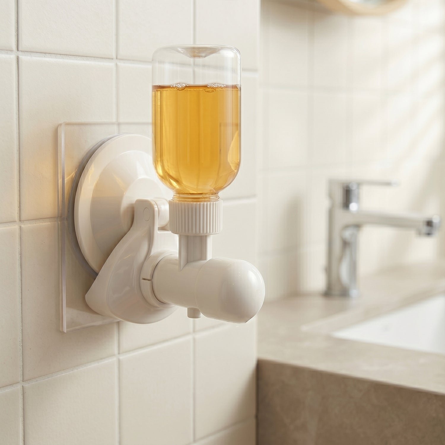 Liquid Soap Dispenser – Wall-Mount with Strong Suction Cup