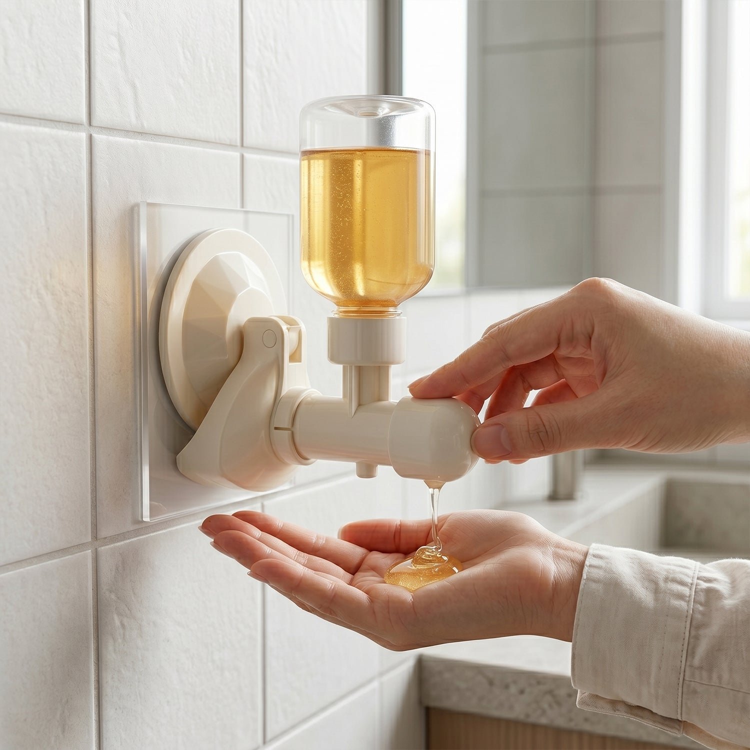 Liquid Soap Dispenser – Wall-Mount with Strong Suction Cup