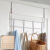 Wall-Wire-Grid-Panel-Hooks-1 Over the Door Metal Hook Rack – Space Saving 4 Hook Organizer